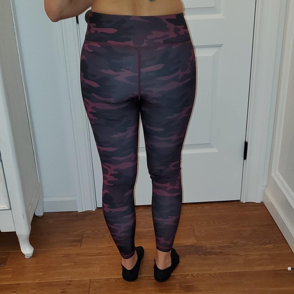 Plum Camo Workout Leggings - Picture 6 of 9
